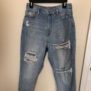 American Eagle Distressed Mom Jeans